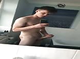 hung in the mirror