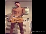 Hung Tattooed Lad Strips Down Jerks Off And Cums