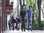 Hunky twink boys hook-up at the cafe gay porn