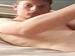 Hurricane Favorite: Boy porn with nice bush and cock beats off 