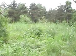 i shoot a XXL BIG DICK on public forest
