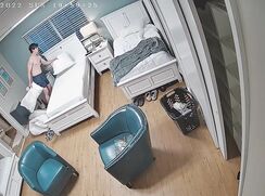 IP Cam wank before making bed