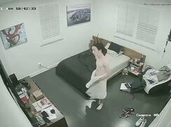 Ipcam Guy after shower in bedroom