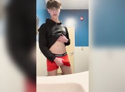 Jacking off during class gay boys porn