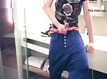 Jacking off in hotel bathroom before family gets back boys porn