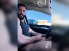 Jerk Off in Car Parking lot 353