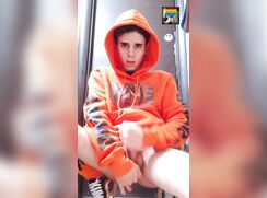 Jerking In The Orange Hoody  OF1820