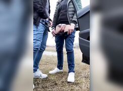 Jerking Outside Together-Cums 250