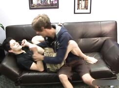 Kissing On The Couch Gay Porn Twink Fuck