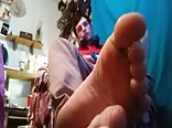 Kneel and lick my feet