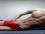 Korean Wank in Red Shorts