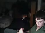 Late night jerking after everyone goes to bed 