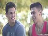 Latin twinks bareback with cum in ass