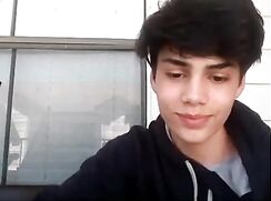 Latino boy shows his dick