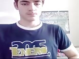Latino boys porn whips out his big thick uncut cock for some fun