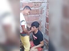 Latino sucks cock public caught porn