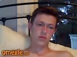Laying around in his bed stroking boys porn