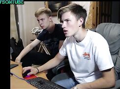Lazy guys with hard cock