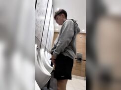Little Bro at the Urinal