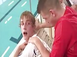Locker room orgy gay boys porn