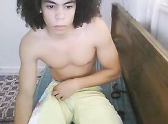 Long haired web-cam beauty