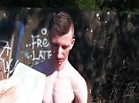 Lovely outdoor raw bareback boy