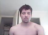 Manly dude jerks a lil 