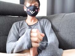 Masked Teen Wanks & Cums