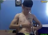 masturbates alone in his room