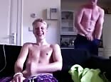 Mates beating their meat boys porn