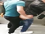 metro subway guys gay sex