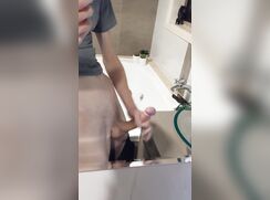Mirrored Selfie-Jerking off & Cumming 393