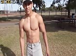 Muscle Jock Jerks Off