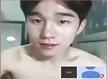 Muscle Korean guy jerks off