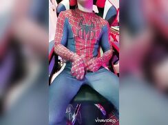 Muscle Twink Spiderman Wanks