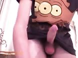 Mutant Teen Boy Porn Jerks His Big Dick