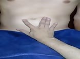 My friend playing with my belly button. Find me in Youtube as "C Vict".