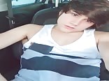 Myself playing in the car