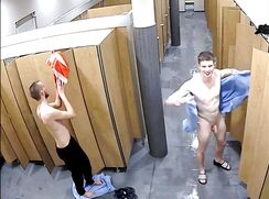 Naked boys in the locker room