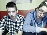 Nerdy twink boyfriends put on a 69 suck cam show together
