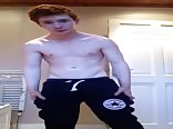 Nice Body Ginger shows cock