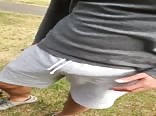 Nice Conversation in the park with surprise