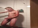 Nice twink eats his own cum