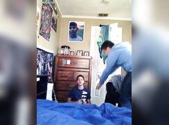 Not so shy roommate needs to jerk-off in front of friend