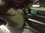 Nude across the parking lot