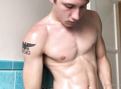 Oil on beautiful body twink porn