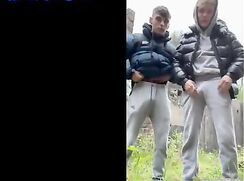 Outdoor suck cum