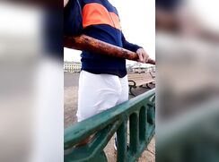 Outside in Transparent Shorts-No Cum 301