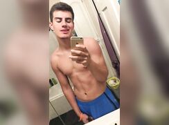 Owen wanks and cums