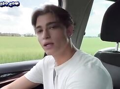 Passing to a stranger in my car boys porn